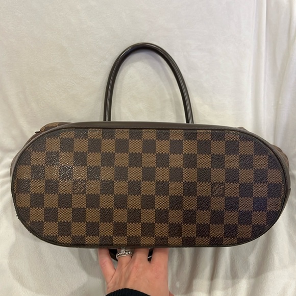 Authentic Louis Vuitton Ebene Manosque GM Damier Tote Bag - Picture 12 of 16